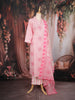 Pink Geometric Printed Cotton Salwar Suit with Dupatta