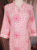 Pink Geometric Printed Cotton Salwar Suit with Dupatta