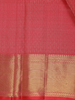 Pink Geometric Woven Pure Kanchipuram Silk Saree with Zari Border