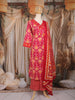Pink Ikat Printed Cotton Salwar Suit with Dupatta