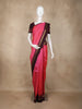 Pink Kanchipuram Silk Saree with Checks on the body and Contrast Zari Border