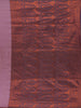 Pink Leaf Designed Soft Silk Saree With Contrast Purple Blouse - Diadem