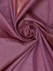 Pink Leaf Designed Soft Silk Saree With Contrast Purple Blouse - Diadem