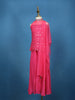 Pink Mirror Work Georgette Kids Palazzo Suit with Dupatta