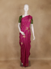 Pink Motif Design Semi Banarasi Silk Saree