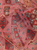 Pink Motifs Design Silk Readymade Blouse