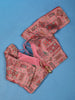Pink Motifs Design Silk Readymade Blouse