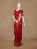 Pink Paisley Woven Pure Kanchipuram Silk Saree With Zari Border