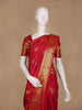 Pink Paisley Woven Pure Kanchipuram Silk Saree With Zari Border
