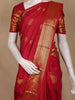 Pink Paisley Woven Pure Kanchipuram Silk Saree With Zari Border