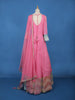 Pink Panel Designed Anarkali Georgette Gown
