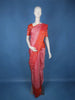 Pink Parrot Motif Woven Pure Kanchipuram Silk Saree With Contrast Red Zari Border