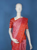 Pink Parrot Motif Woven Pure Kanchipuram Silk Saree With Contrast Red Zari Border