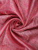 Pink Parrot Motif Woven Pure Kanchipuram Silk Saree With Contrast Red Zari Border