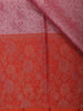 Pink Parrot Motif Woven Pure Kanchipuram Silk Saree With Contrast Red Zari Border