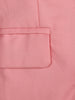 Pink Plain Cotton Blend Blazer Suit for Girls