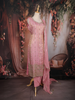 Pink Sequins Embroidered Tissue Silk Suit with Dupatta