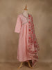 Pink Sequins Embroidery Cotton Salwar Suit