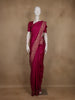 Pink Solid Design Raw Silk Saree with Zari Border