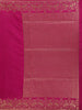 Pink Solid Design Raw Silk Saree with Zari Border