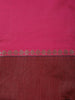Pink Solid Design Soft Silk Fancy Wear Saree with Contrast Border