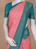 Pink Striped Woven Design Banarasi Silk Saree