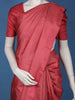 Rani Pink Striped Woven Design Pure Silk Saree