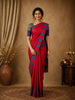 Pink Stripes Design Soft Silk Saree