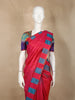 Pink Stripes Design Soft Silk Saree