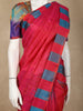 Pink Stripes Design Soft Silk Saree