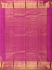 Pink Stripes Woven Pure Kanchipuram Silk Saree with Zari Border