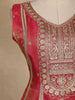 Pink Zari And Sequins Embroidered Silk Salwar Suit