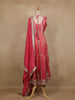 Pink Zari And Sequins Embroidered Silk Salwar Suit