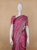 Pink Abstract Designed Semi Tussar Saree - Diadem
