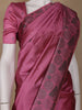 Pink Abstract Designed Semi Tussar Saree - Diadem