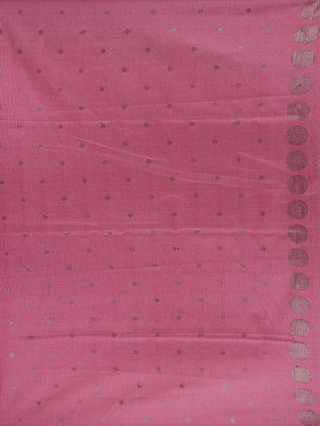 Pink Abstract Designed Semi Tussar Saree - Diadem