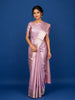 Pink Abstract Woven Pure Kanchipuram Silk Saree