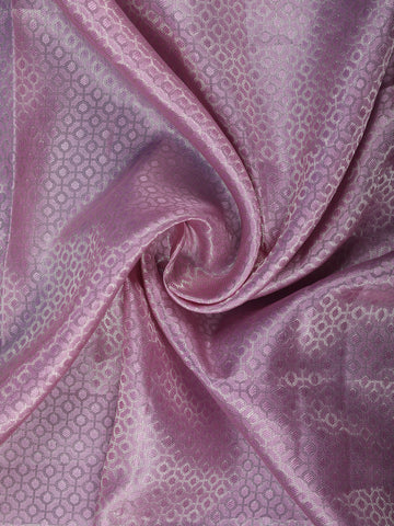 Pink Abstract Woven Pure Kanchipuram Silk Saree - Diadem