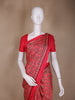 Pink Ajrak Printed Mul Mul Cotton Saree - Diadem