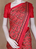 Pink Ajrak Printed Mul Mul Cotton Saree - Diadem