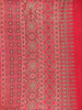 Pink Ajrak Printed Mul Mul Cotton Saree - Diadem