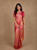 Pink Brocade Woven Pure Kanchipuram Tissue Silk Saree