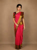 Pink Butta Woven Design Pure Kanchipuram Silk Saree