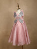 Pink Butterfly Designed Party Gown for Girls - Diadem