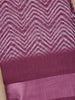 Pink Chevron Designed Fancy Cotton Saree - Diadem
