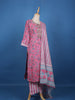 Pink Cotton Floral Printed Salwar Suit - Diadem