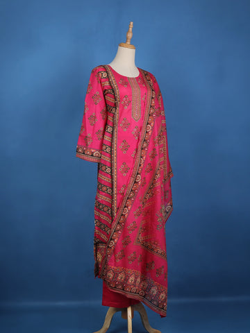 Pink Diamond Designed Cotton Salwar Suit - Diadem