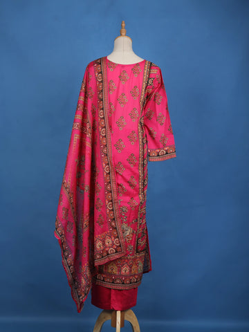 Pink Diamond Designed Cotton Salwar Suit - Diadem