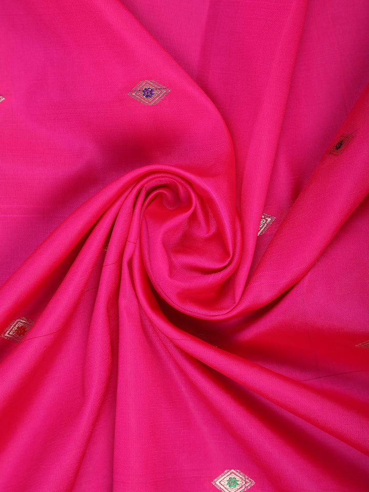 Pink Diamond Designed Soft Silk Saree - Diadem