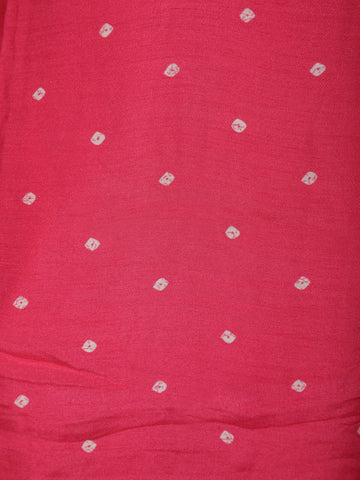 Pink Dotted Printed Semi Silk Salwar Suit - Diadem
